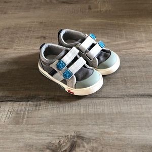 Baby sneakers, grey blue